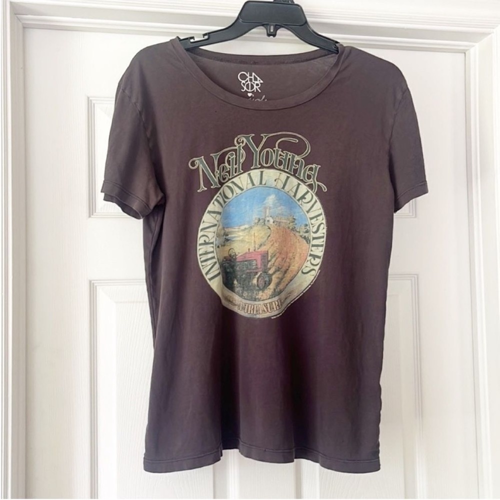 Free People x Chaser Neil Young Graphic Tee - Picture 1 of 6